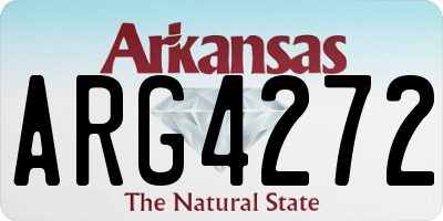 AR license plate ARG4272