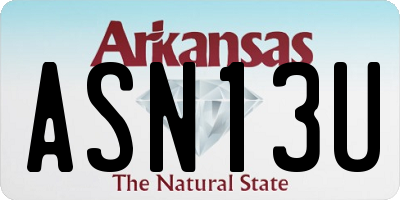 AR license plate ASN13U