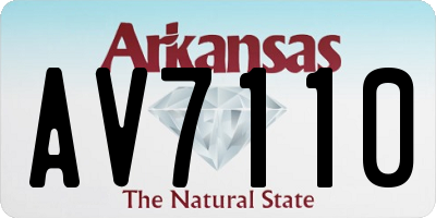 AR license plate AV7110