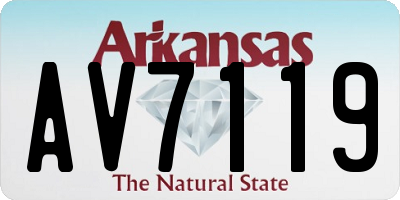 AR license plate AV7119