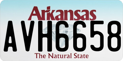 AR license plate AVH6658