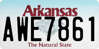 AR license plate AWE7861