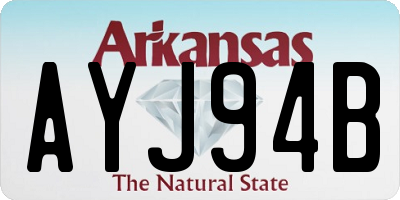 AR license plate AYJ94B