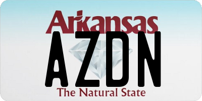 AR license plate AZDN