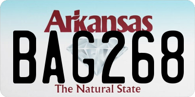 AR license plate BAG268