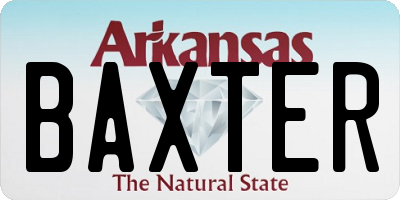 AR license plate BAXTER