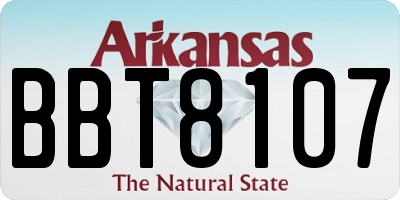 AR license plate BBT8107