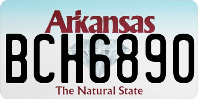 AR license plate BCH6890