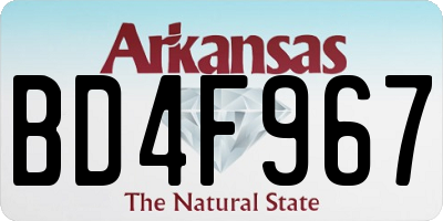 AR license plate BD4F967