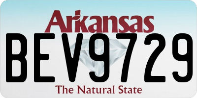 AR license plate BEV9729