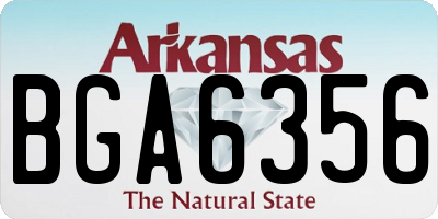 AR license plate BGA6356