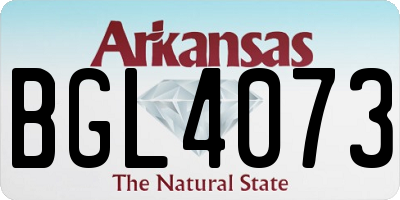 AR license plate BGL4073