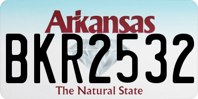 AR license plate BKR2532