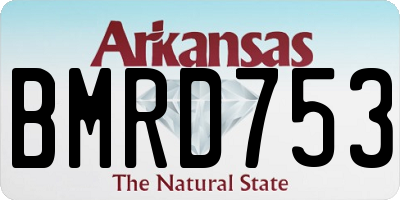 AR license plate BMRD753