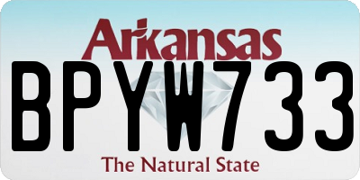 AR license plate BPYW733