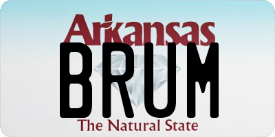 AR license plate BRUM