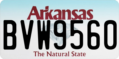 AR license plate BVW9560