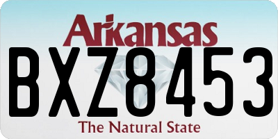 AR license plate BXZ8453