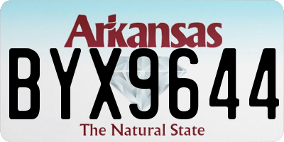 AR license plate BYX9644