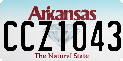 AR license plate CCZ1043