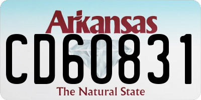 AR license plate CD6O831