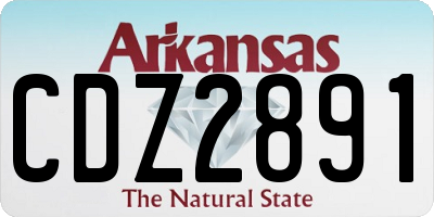 AR license plate CDZ2891