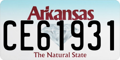 AR license plate CE61931