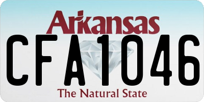 AR license plate CFA1046