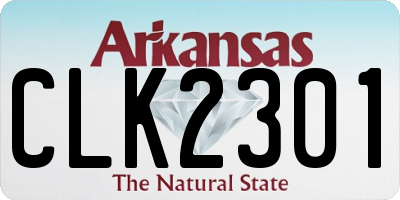 AR license plate CLK2301