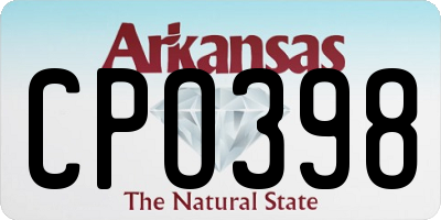 AR license plate CPO398