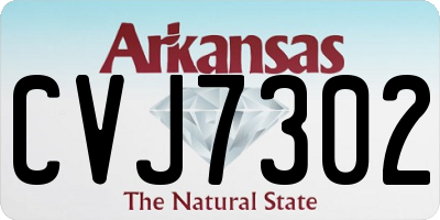 AR license plate CVJ7302