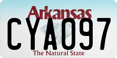 AR license plate CYA097