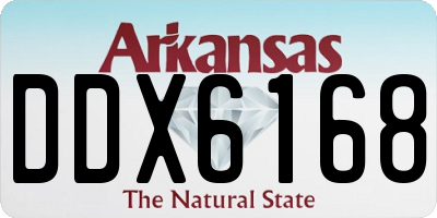 AR license plate DDX6168