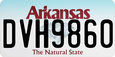 AR license plate DVH9860