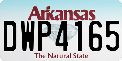 AR license plate DWP4165