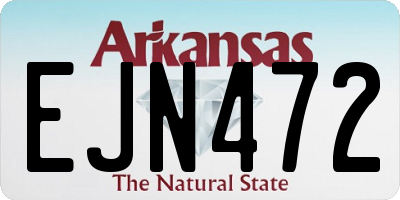 AR license plate EJN472