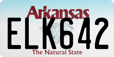 AR license plate ELK642