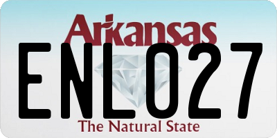 AR license plate ENL027