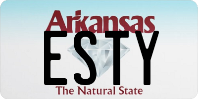 AR license plate ESTY