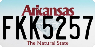 AR license plate FKK5257