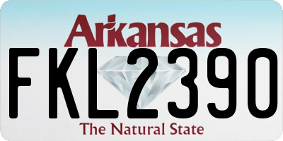 AR license plate FKL2390