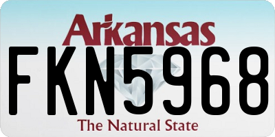 AR license plate FKN5968