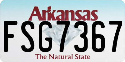 AR license plate FSG7367