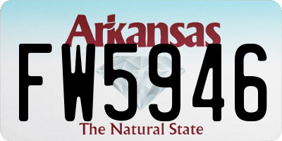 AR license plate FW5946