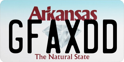 AR license plate GFAXDD