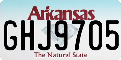 AR license plate GHJ9705