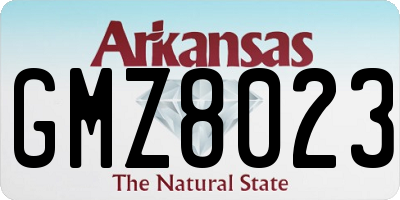 AR license plate GMZ8023