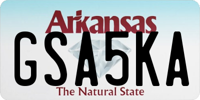 AR license plate GSA5KA