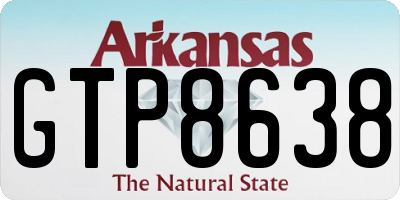 AR license plate GTP8638