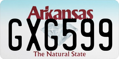 AR license plate GXG599